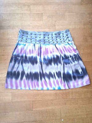 Muchacha grey polyester skirt like silk size 38 US4 new