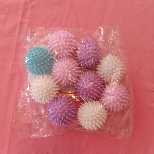 Laundry dryer balls set for delicate clothes, new, 10 pieces
