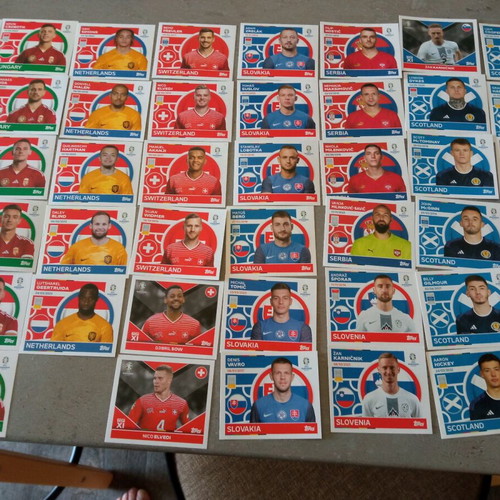 Euro 2024 Topps stickers like new, pack of 370 pieces