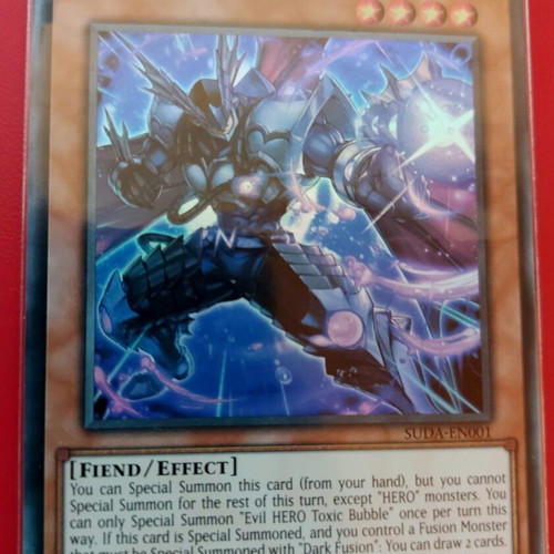 Evil Hero Toxic Bubble Ultra Rare card like new