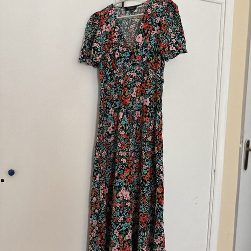 Long floral dress New Look, like new, multicolor, size S