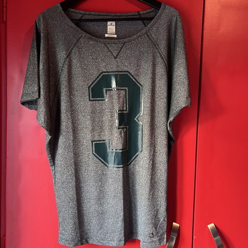 Oversized Replay blouse like new, metallic green and silver