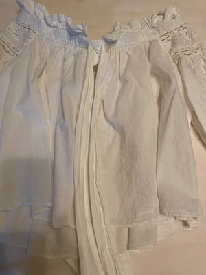 Zara blouse used, white, size M