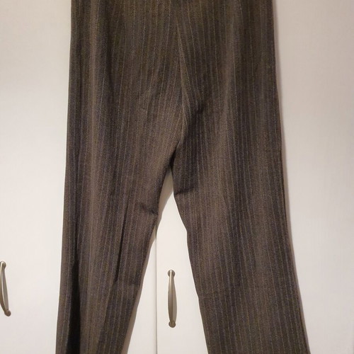 Striped pants like new, thin summer fabric, brown