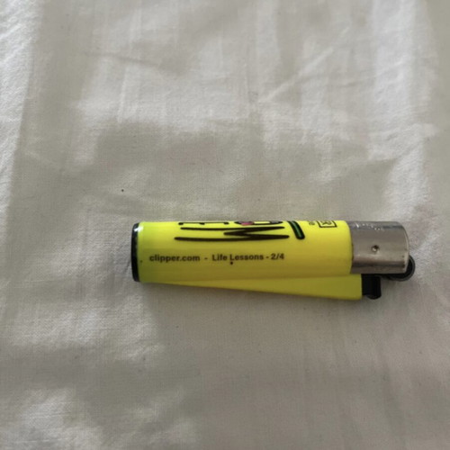 Clipper Life Lessons lighter used, empty for collectible use