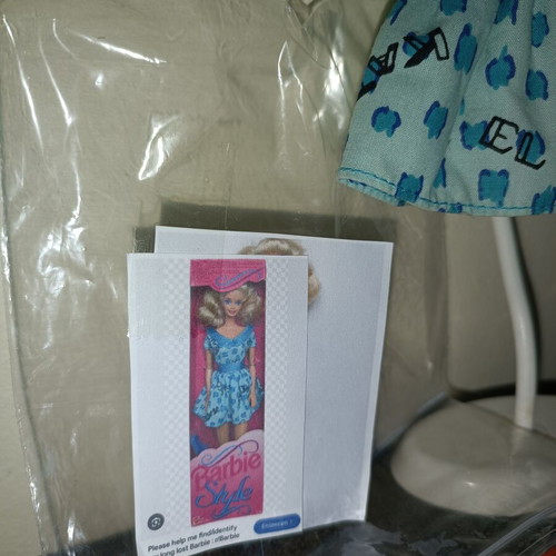 Barbie Style dress, blue floral