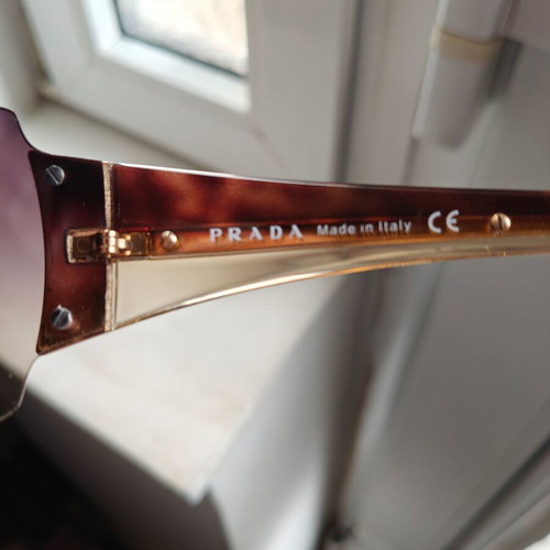 Prada SPR54G Shield sunglasses vintage with case