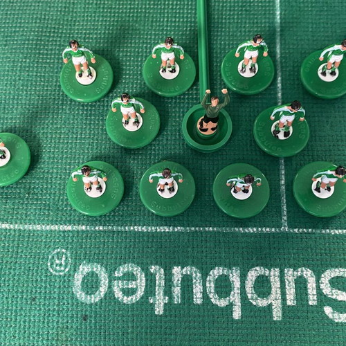 Subbuteo vintage team ref 63393 N.Ireland Germany 2nd Plymouth Naestvad