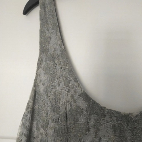 Rouge mini lace dress gray like new size M
