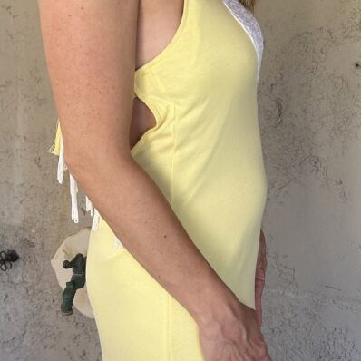 Maxi summer yellow dress Princess