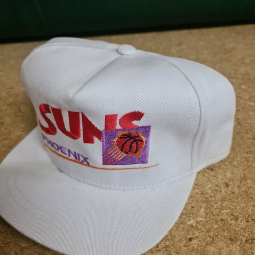 NBA Phoenix Suns hat new, white jockey with adjustable snapback