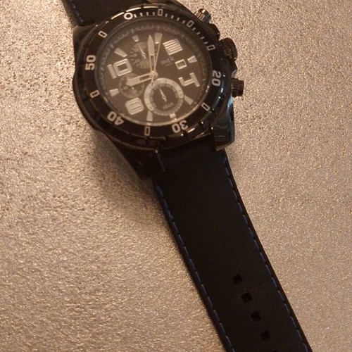 Jean Patrick wristwatch men's new, waterproof, black and blue
