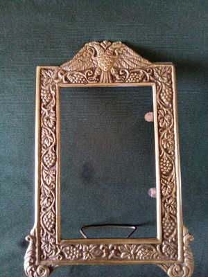 Κορνίζα φωτογραφίας αντικα μεταχειρισμένη από ορείχαλκο 18x11εκ.