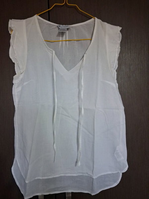Women's cotton top La Redoute used, small to large, white