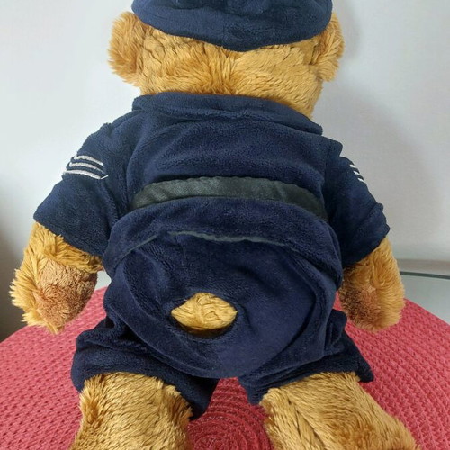 Harrods Collectible Plush Teddy Bear Police Officer Costume like new