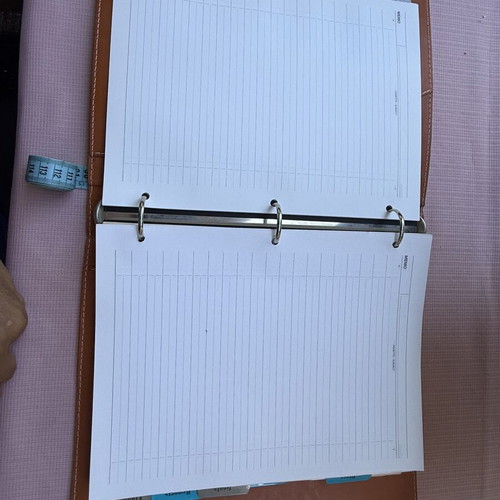 Arte & Cuoio Italian leather A4 organizer binder