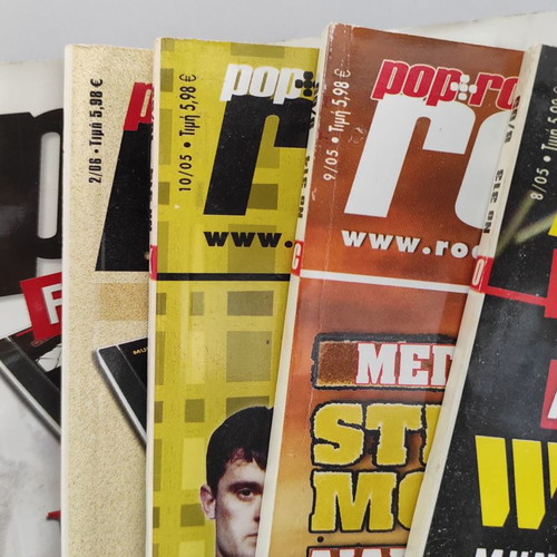 Rock + Roll magazine used, pack of 6 issues without CDs