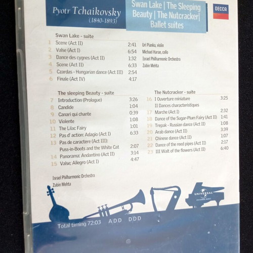 P.I. Tchaikovsky 5 CDs used, classical music set