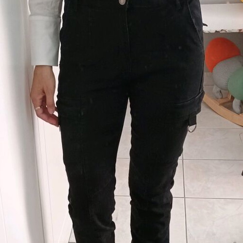 Cargo pants black like new, size S