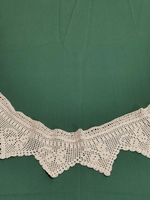 Hand-knitted lace used, vintage 1950