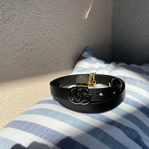 GG belt new, genuine leather, black, size 100
