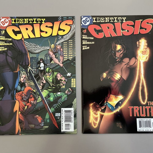 Identity Crisis comic series by Brad Meltzer and Rags Morales