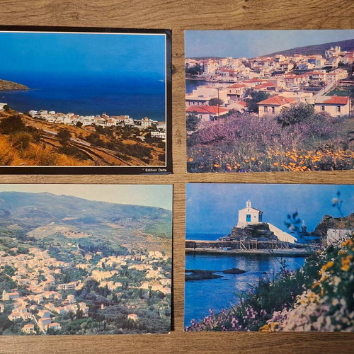 Andros postcards vintage, like new
