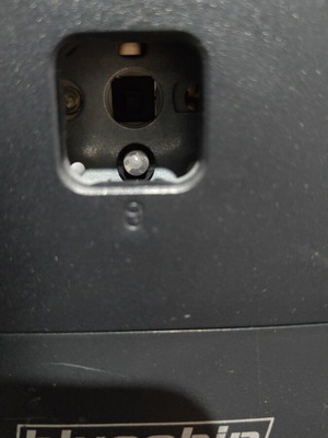 Bluechip computer case used, missing plastic button cover