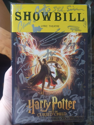 Playbill Harry Potter and the Cursed Child new with signatures