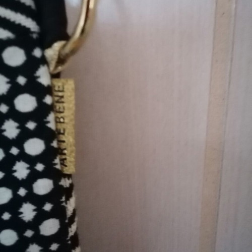 Artebene Majoie crossbody bag new, woven black and white