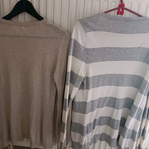 Women's vest and cardigans used, size large, brands aggressive, esmara, bershka
