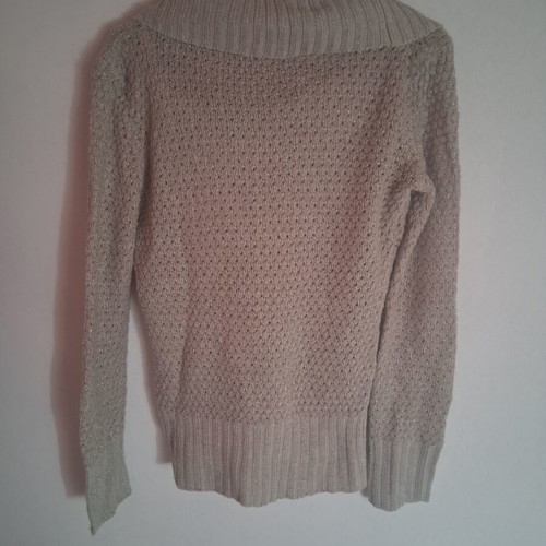 Tally Weijl knitted sweater small beige gold like new