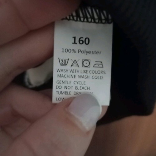 Girls' blouse like new, size 158 cm, black and white