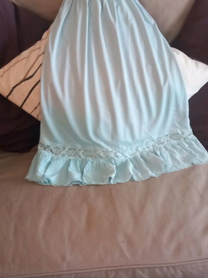Vintage half slip with lace trim, size S