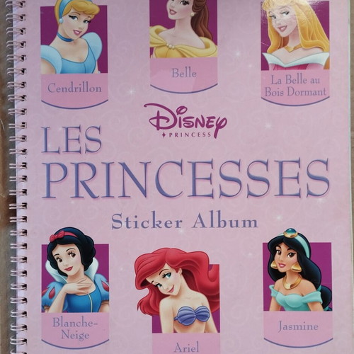 Panini Disney Princess Sticker Album used French edition