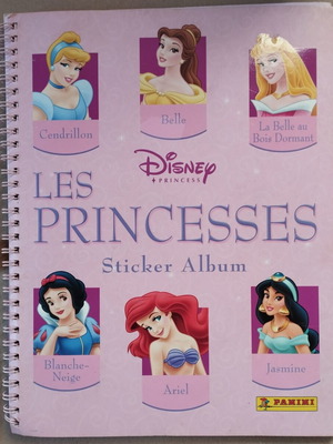 Panini Disney Princess Sticker Album used French edition