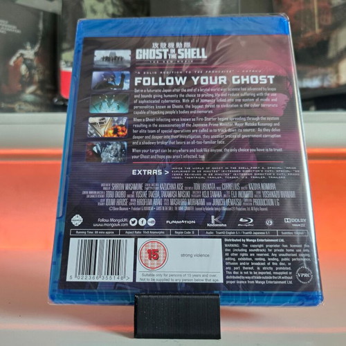 Ghost in the Shell The New Movie Blu-ray, adventure fantasy animation sci-fi drama crime thriller, with subtitles