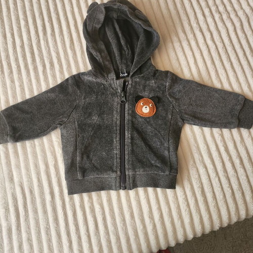 Kiabi baby hoodie with ears, new