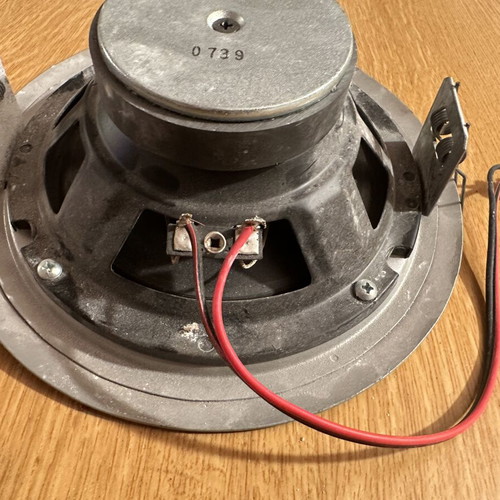 Ceiling speakers set of 2, round recessed design