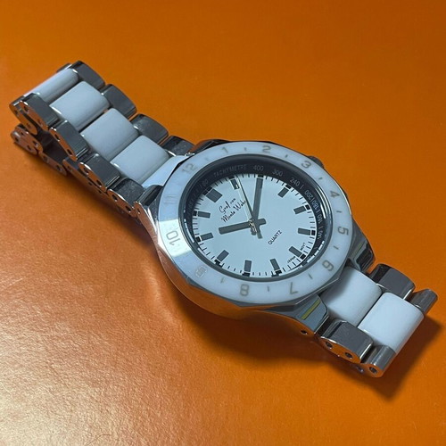 Graf von Monte Wehro unisex watch like new, white and silver
