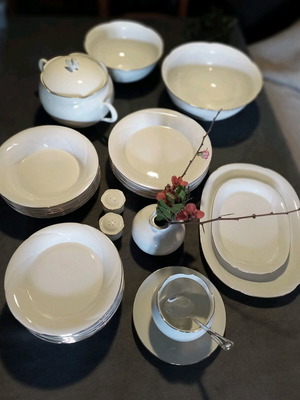 Freiberger dinnerware set 32 pieces used