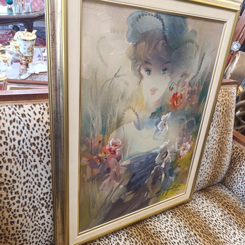 Oil painting by Fofi Mouratidou like new, romantic impressionism