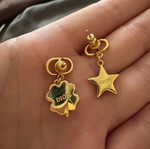 Dior earrings like new, gold color, authentic