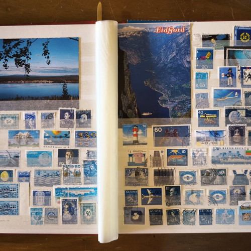 50 Shades of Blue philatelic album