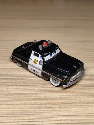 Mattel Disney Pixar Cars Sheriff μεταλλικό μεταχειρισμένο αυτοκινητάκι