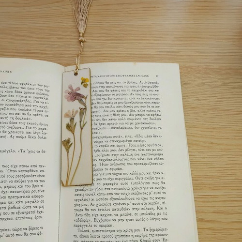 Set of 2 bookmarks with dried flowers new