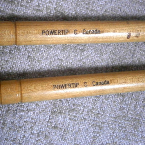 Vintage Powertip C Canada drumsticks new with nylon tip