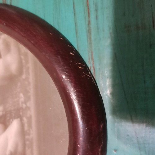 Oval old photo frame used, 27x21 cm