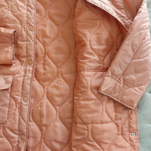 Quilted women's light jacket new, coral, size 42/44