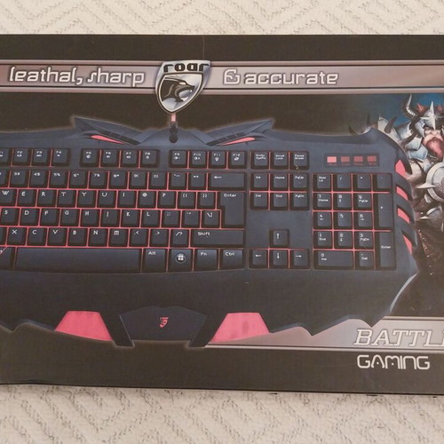 Powertech Roar gaming keyboard new with backlit keys